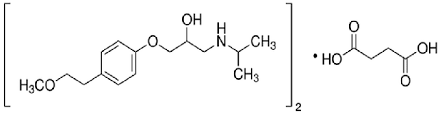 Metoprolol Succinate structure Metoprolol Succinate structure